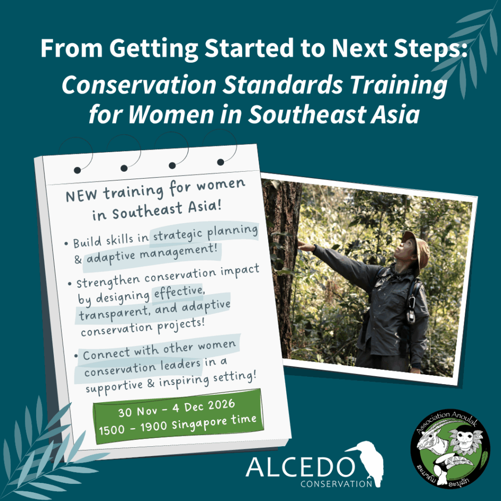 Applications open: Conservation Standards Course and Coaching Programme – Southeast Asia Women Edition (2026-2027)